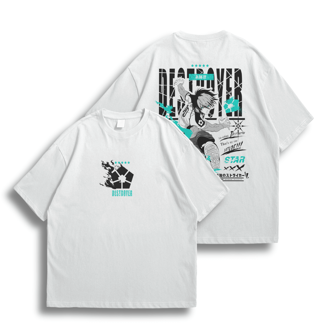 Oversize frente e verso Destroyer Rin