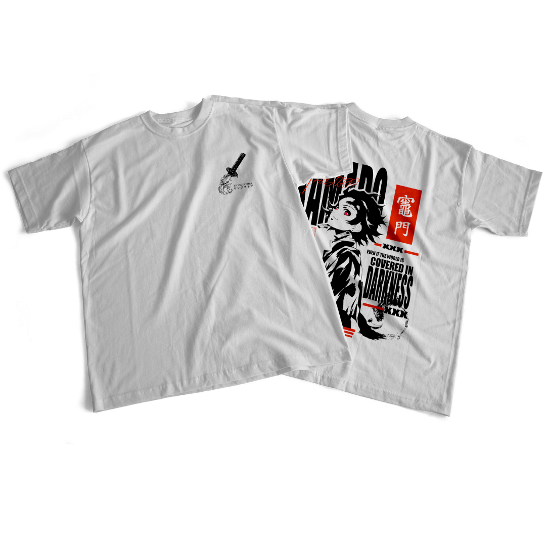 Camiseta frente e verso Tanjiro Slayer