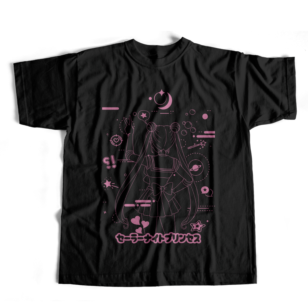 Camiseta Princess Moon - Rose vers. - dark colors