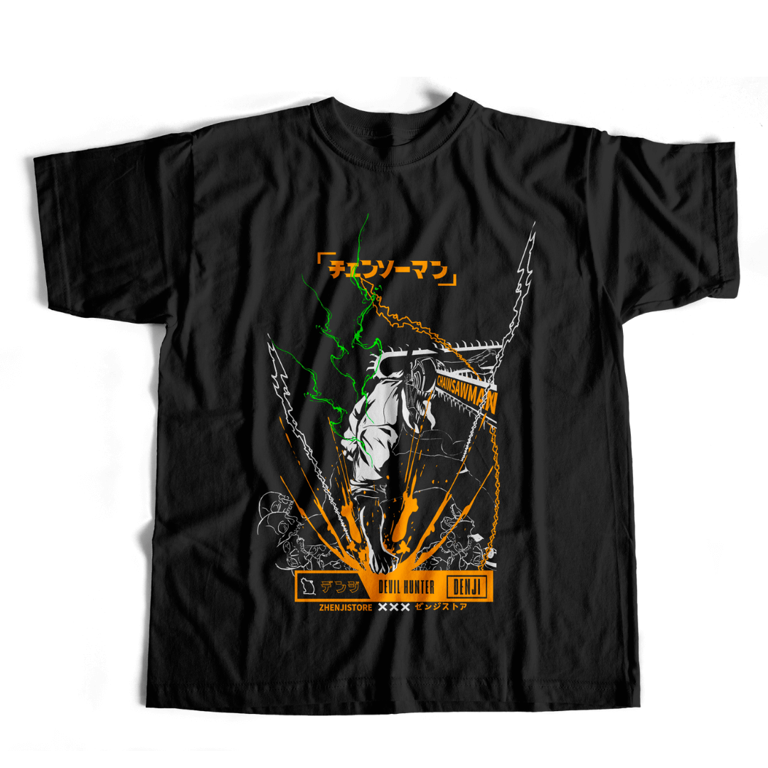 Nome do produto: Camiseta Chainsawman - Denji dark colors