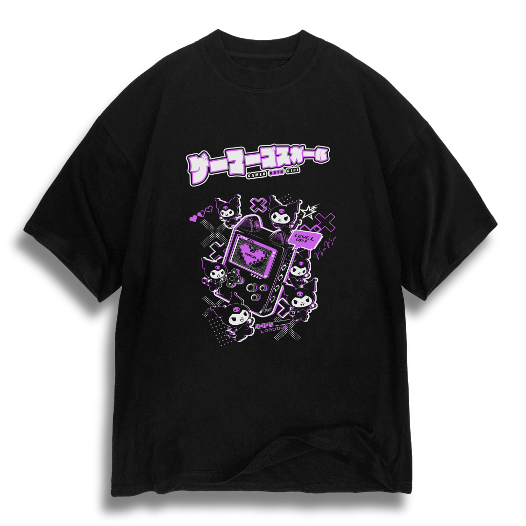 Oversize Gamer Goth Girl - dark color