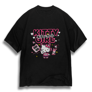 Oversize Kitty Girl - dark color