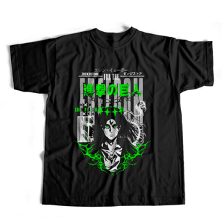 Camiseta Shingeki no Kyojin - Eren Yeager dark colors