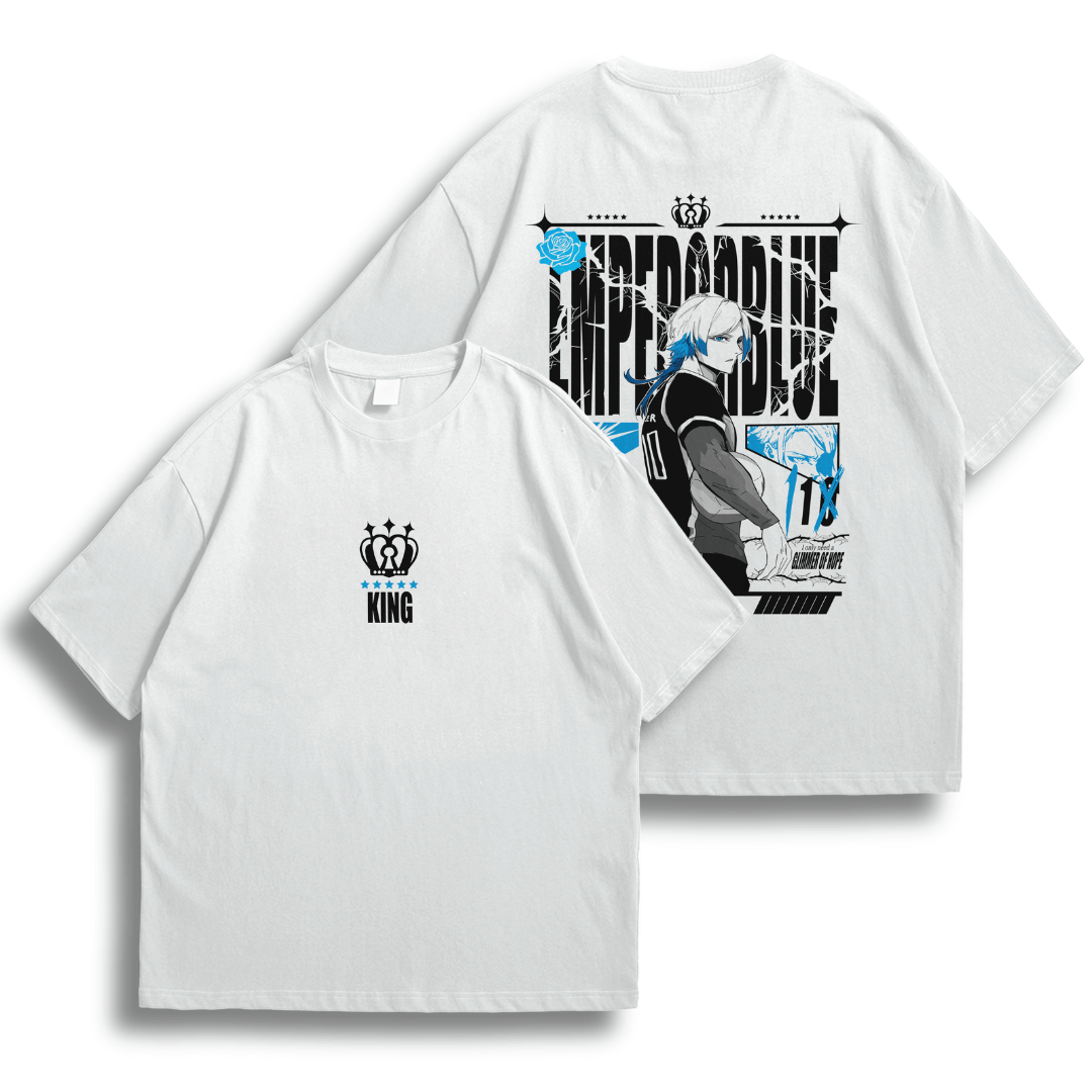 Oversize frente e verso Kaiser king blue