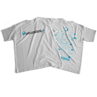 Camiseta frente e verso Princess Moon - Blue Vers.