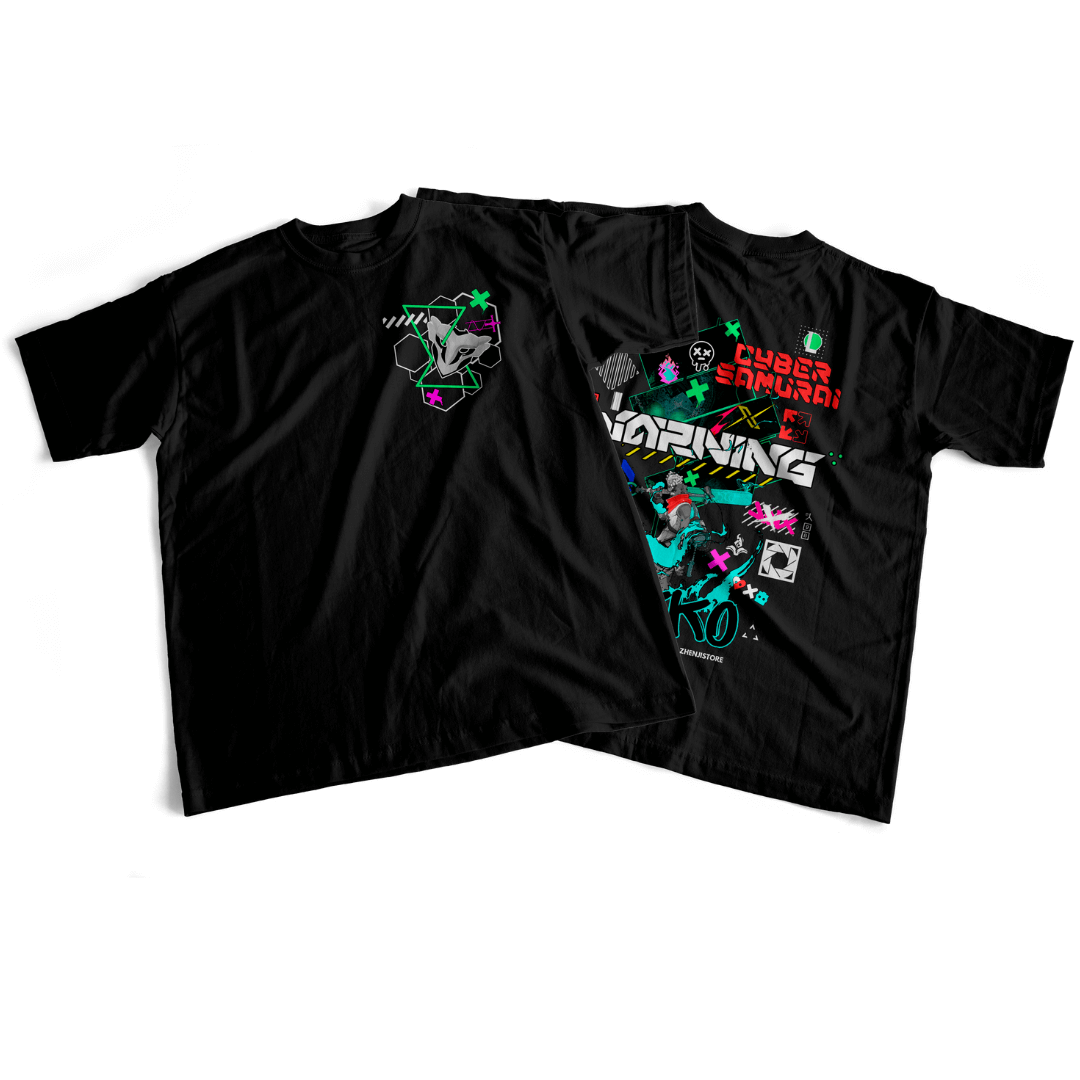 Camiseta estampa dupla LOL - Ekko dark colors