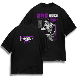Oversize frente e verso Capitan Soshiro - dark color