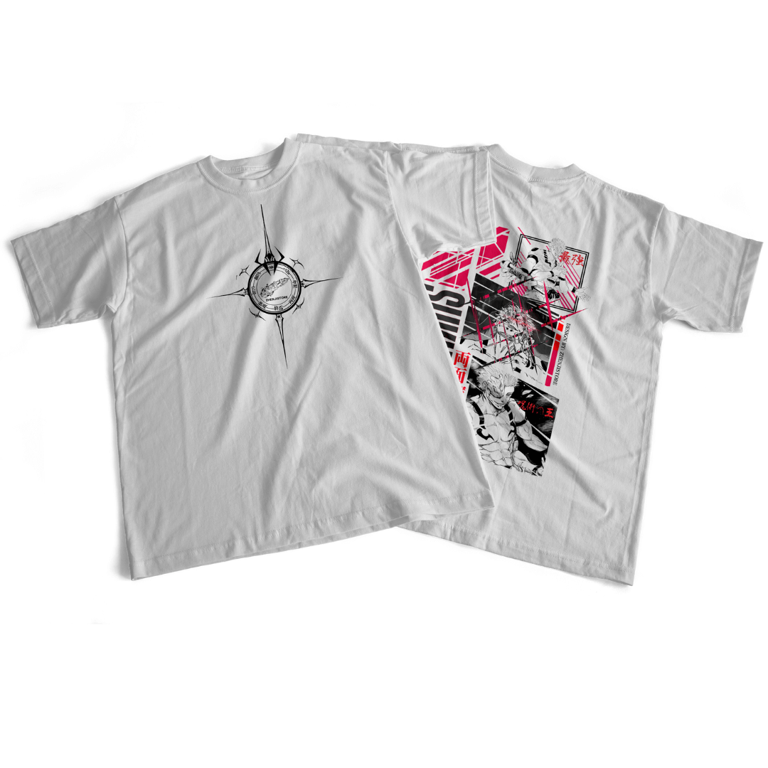 Camiseta Jujutsu Kaisen frente e verso - Sukuna
