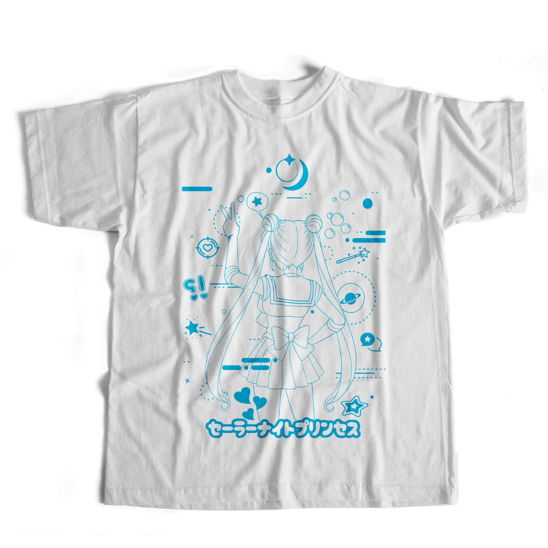 Camiseta Princess Moon - Blue version