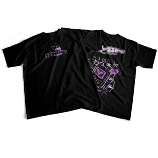 Camiseta frente e verso Gamer Goth Girl - dark colors