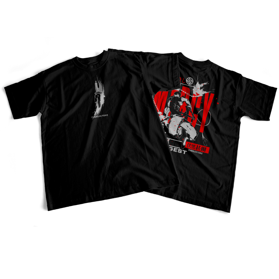 Camiseta frente e verso Toji No Mercy - dark colors