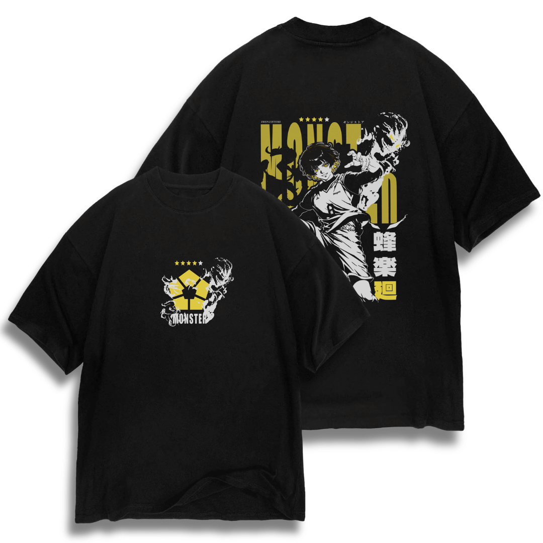 Oversize frente e verso Monster Bachira - dark colors 
