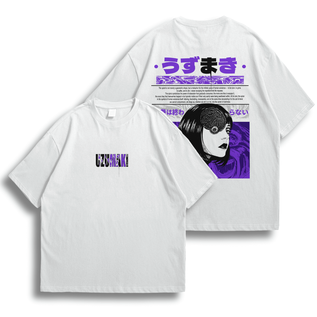 Oversize frente e verso Uzumaki Spiral of Madness