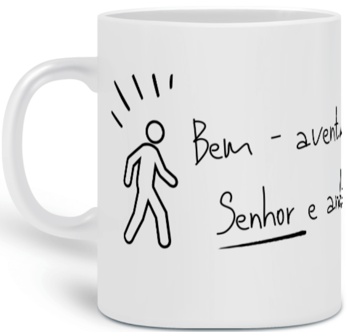 Nome do produto: Caneca Versículo - Salmos 128 - Bem-Aventurados 