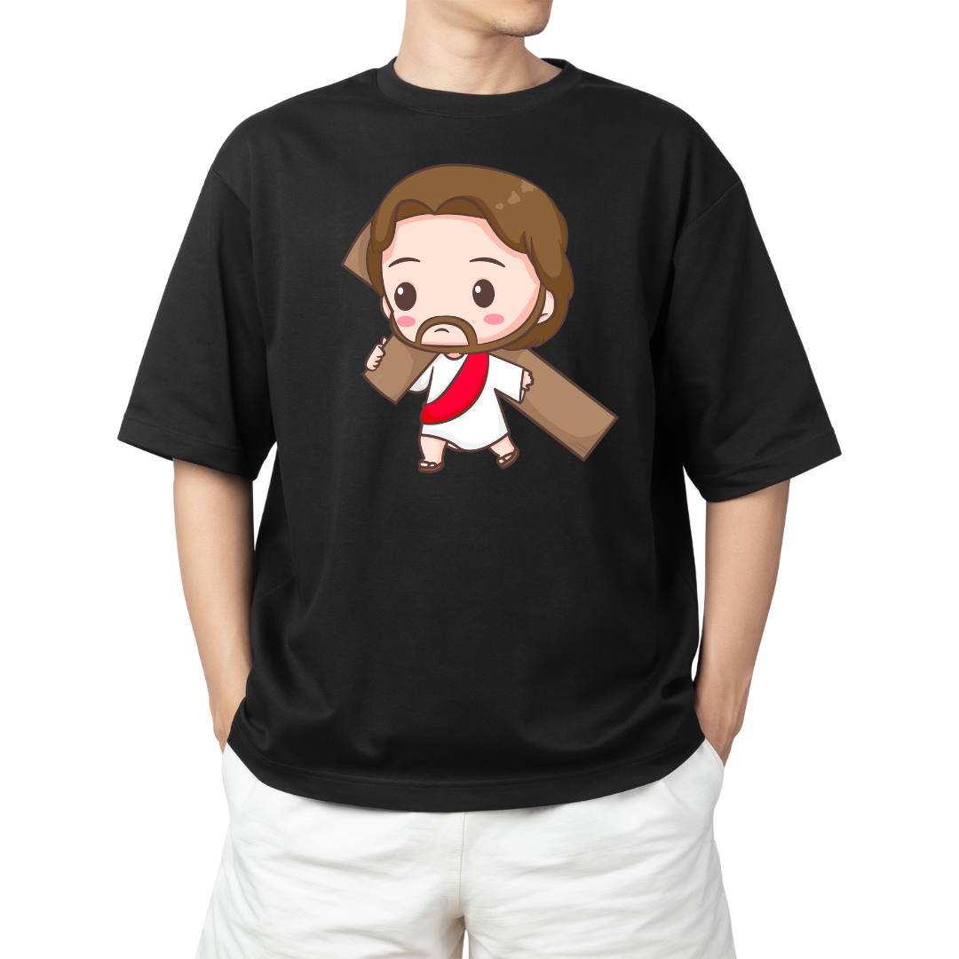 Nome do produto: Camiseta Ilustração - Cristo - Plus Size