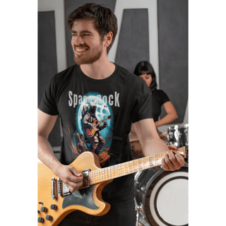 T-shirt Prime - Astronauta Guitar