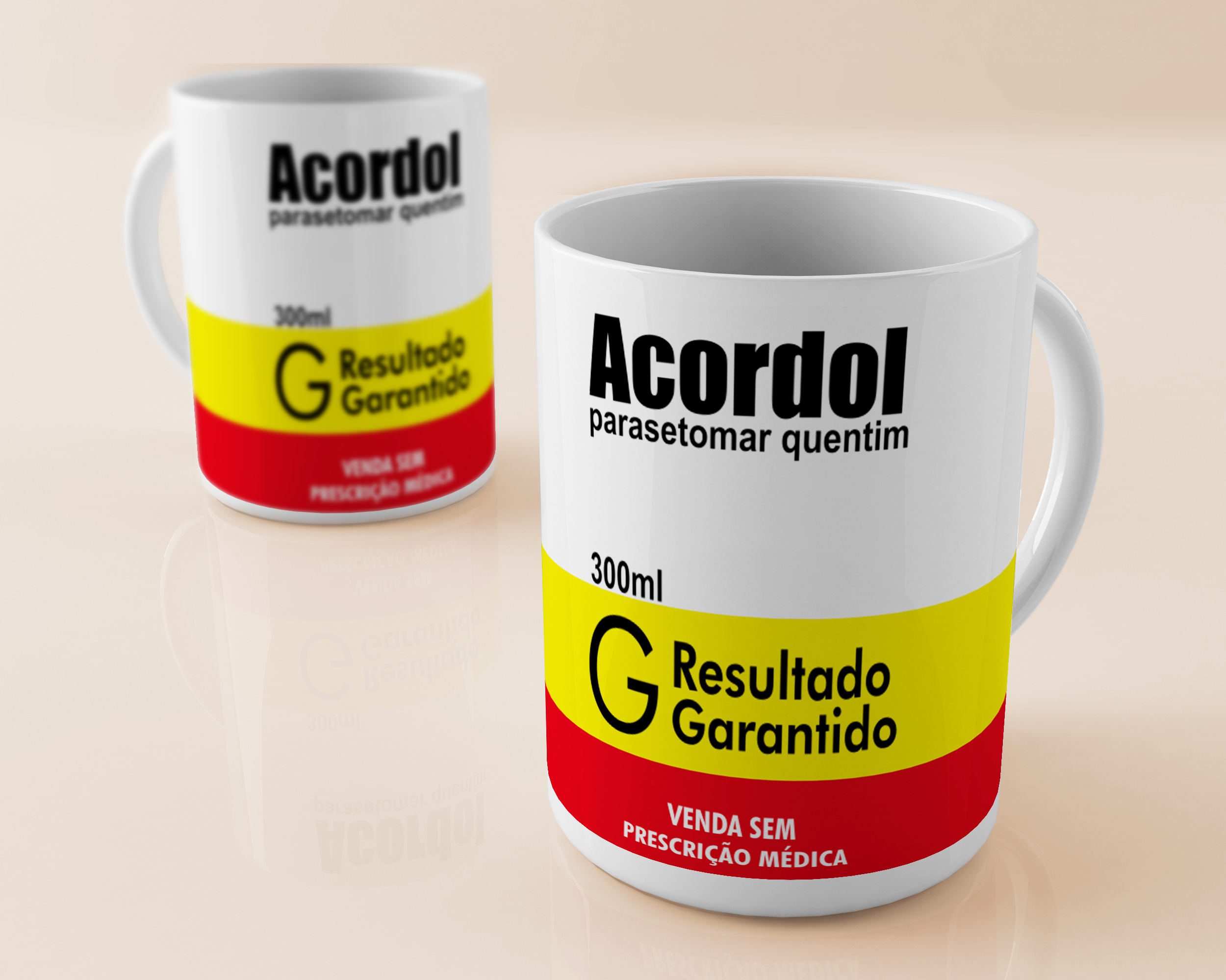 Nome do produto: Caneca Frases engraçadas Remedio(Acordol)
