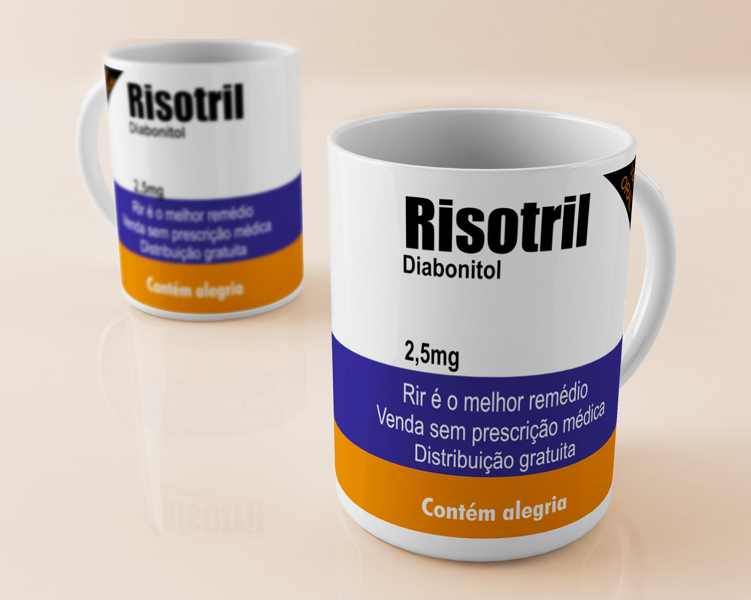 Nome do produto: Caneca Magica ( Risotril) Frases Engraçadas Remedio