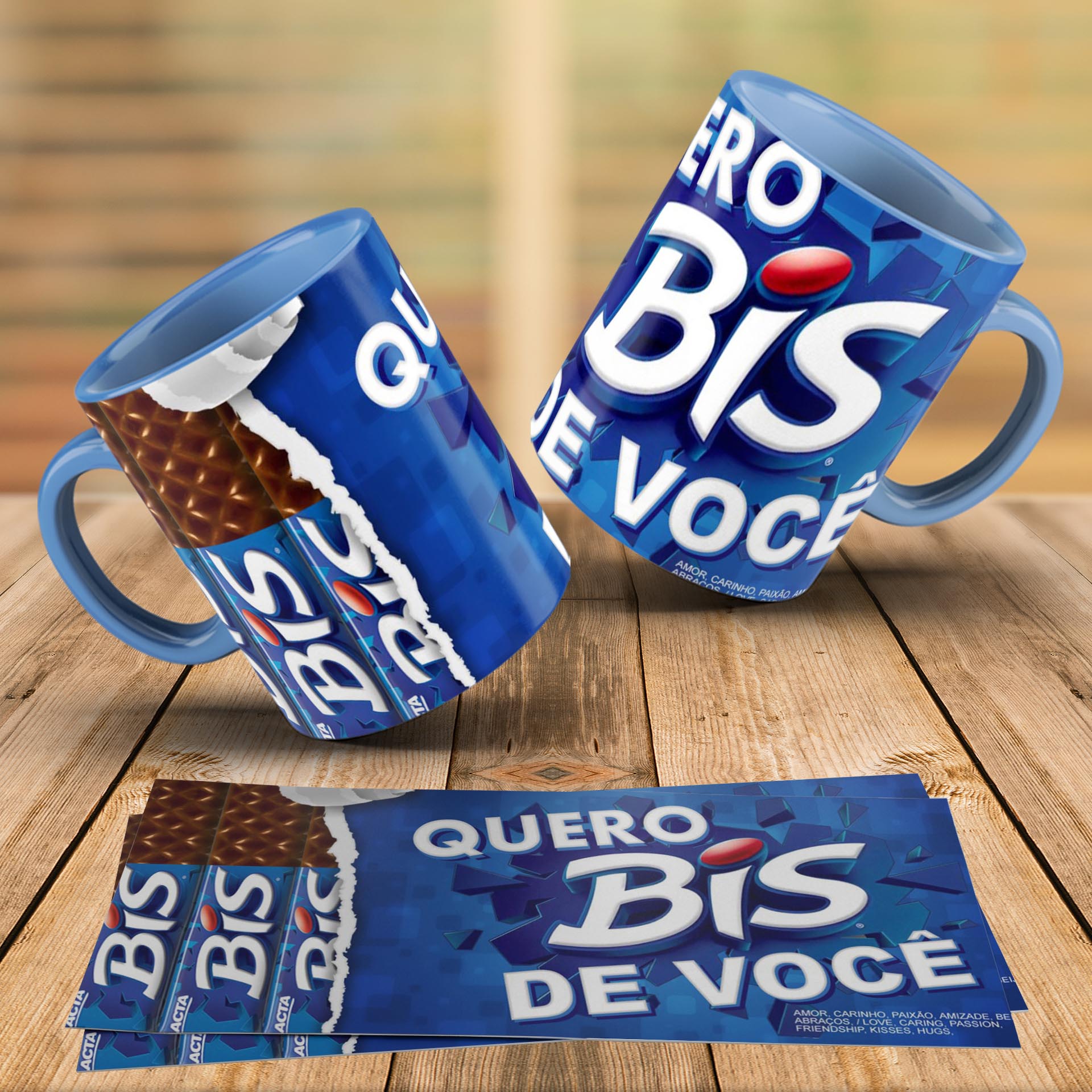 Nome do produto: Caneca Magica Quero Bis de Você 