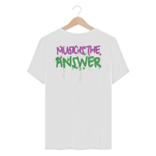 Camiseta Casual Music is the Answer - Branco