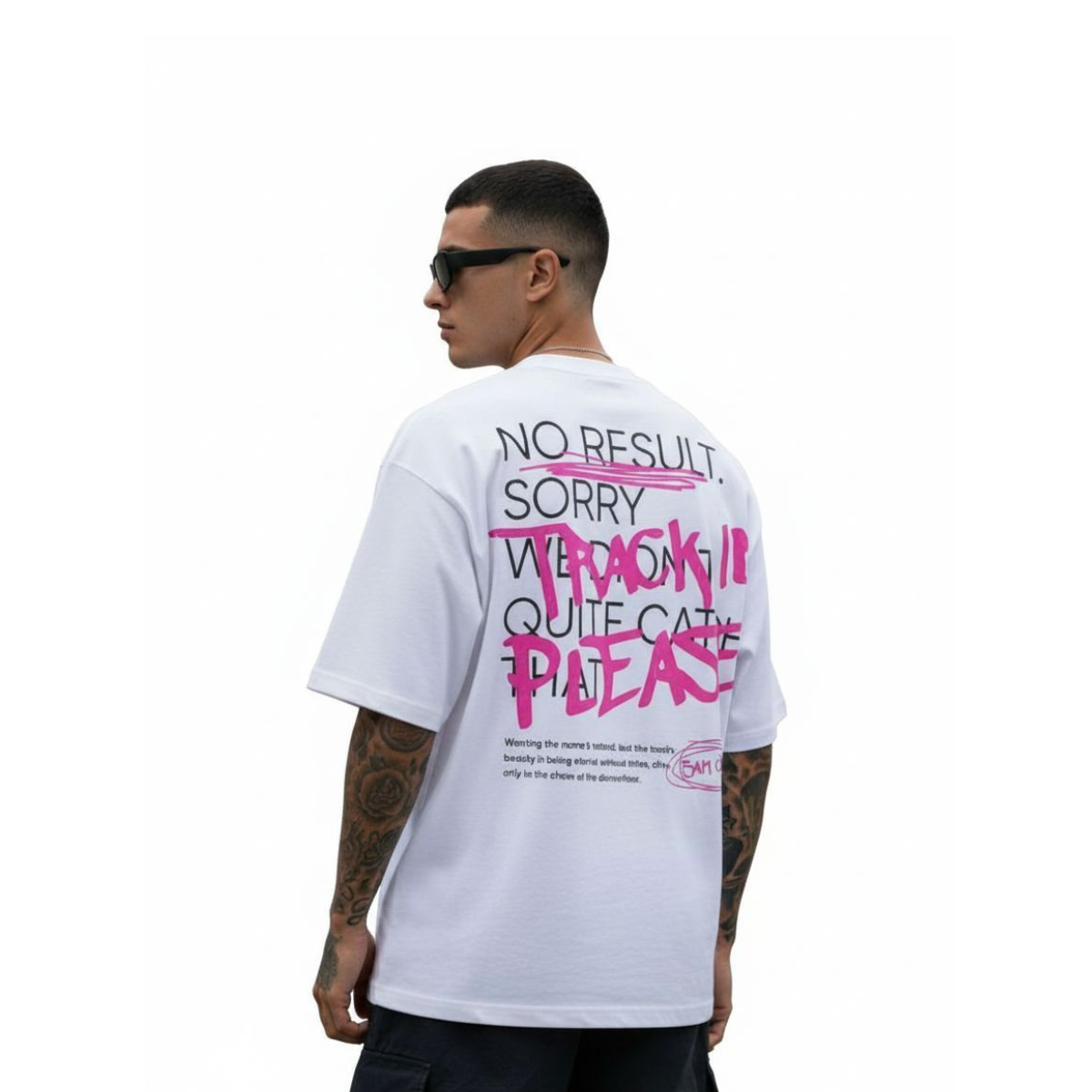 Camiseta Oversized Track ID - Branco