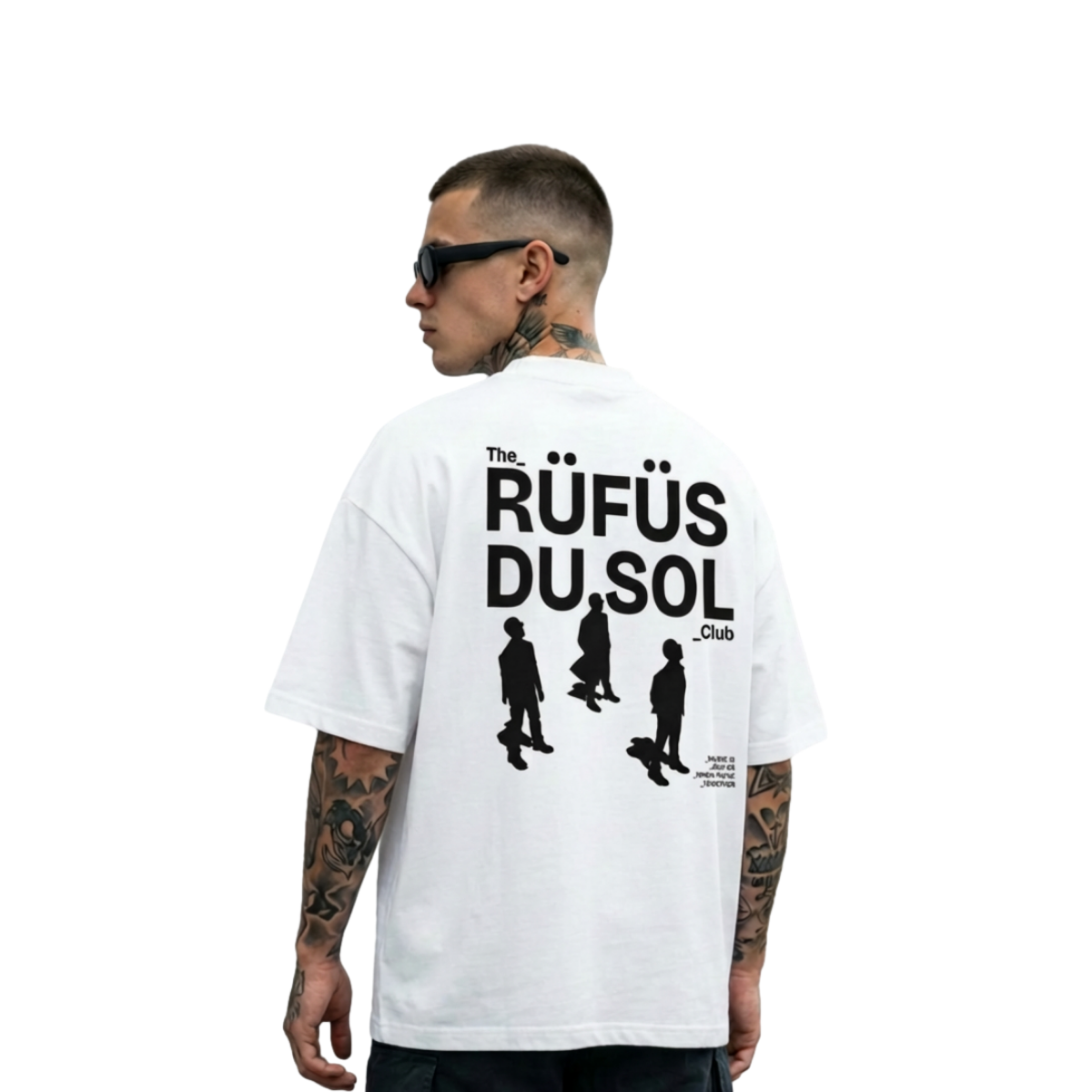 Camiseta Oversized Rüfüs Du Sol Club Ed. Limitada - Branco