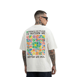 Camiseta Oversized Rüfüs Du Sol - Off White