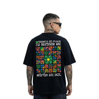 Camiseta Oversized Rüfüs Du Sol - Preta