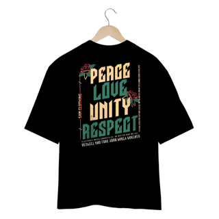 Camiseta Oversized PLUR - Preto
