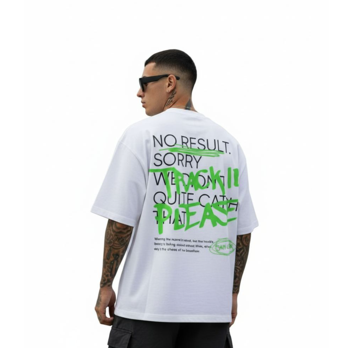 Camiseta Oversized Track ID - Branco