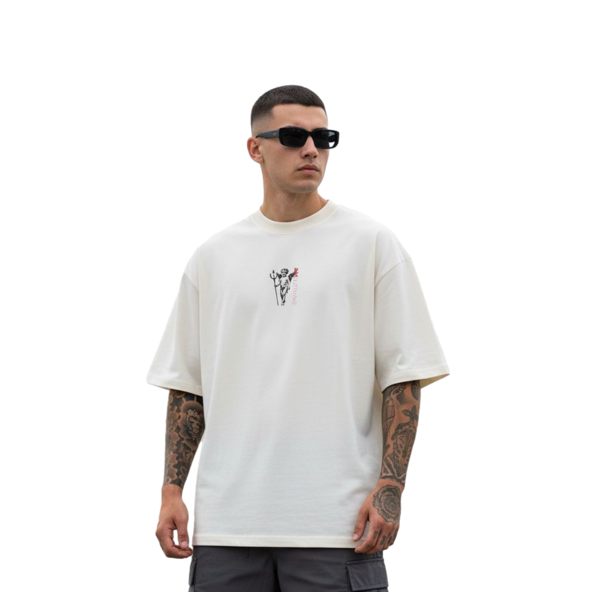 Camiseta Oversized Angel - Off White
