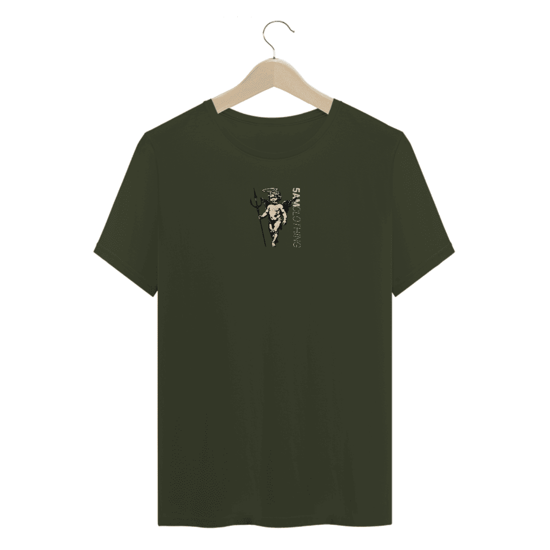 Camiseta Casual Angel - Verde Musgo