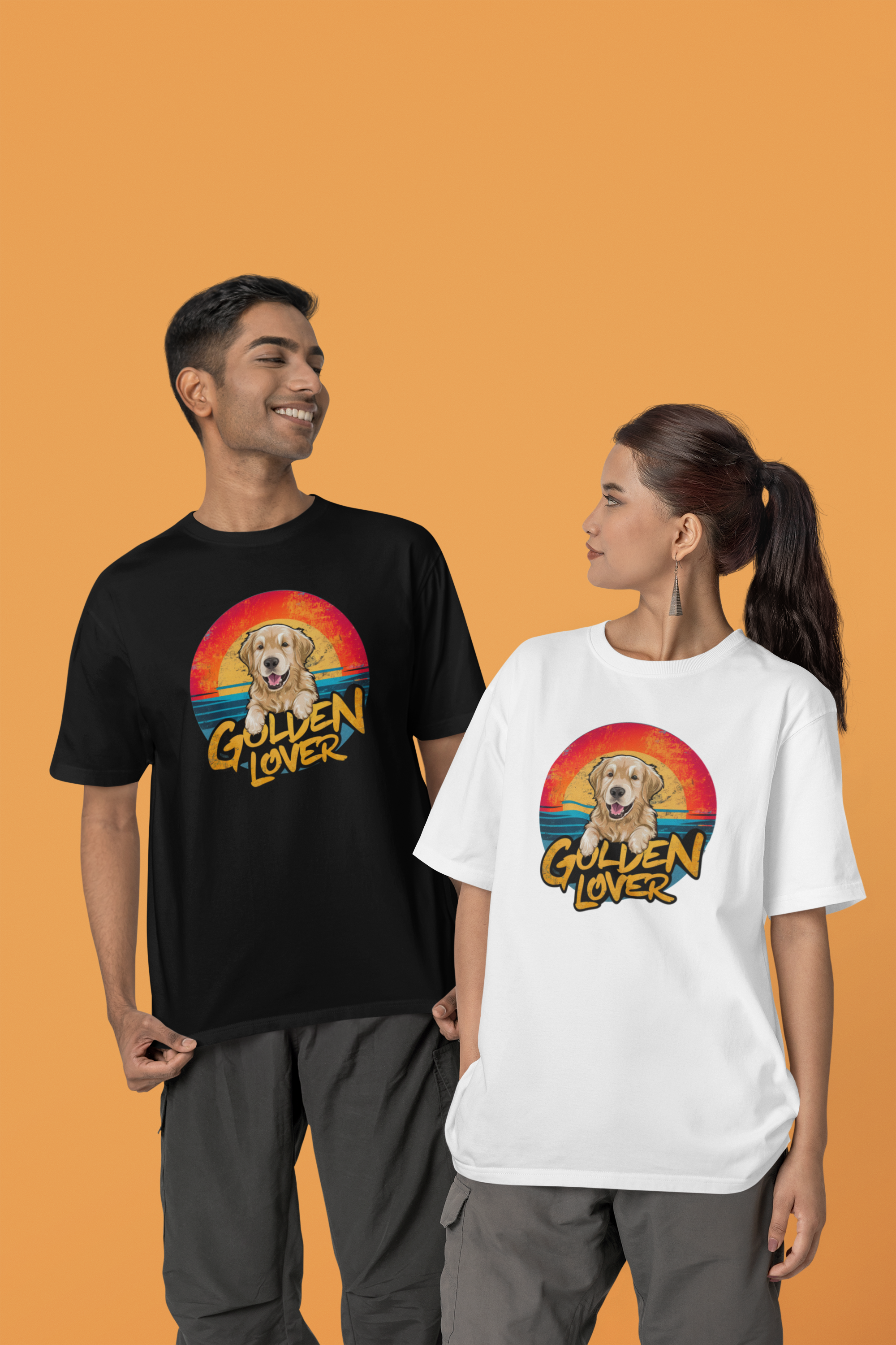 Nome do produto: CAMISETA T-SHIRT PRIME, DOG GOLDEN LOVER