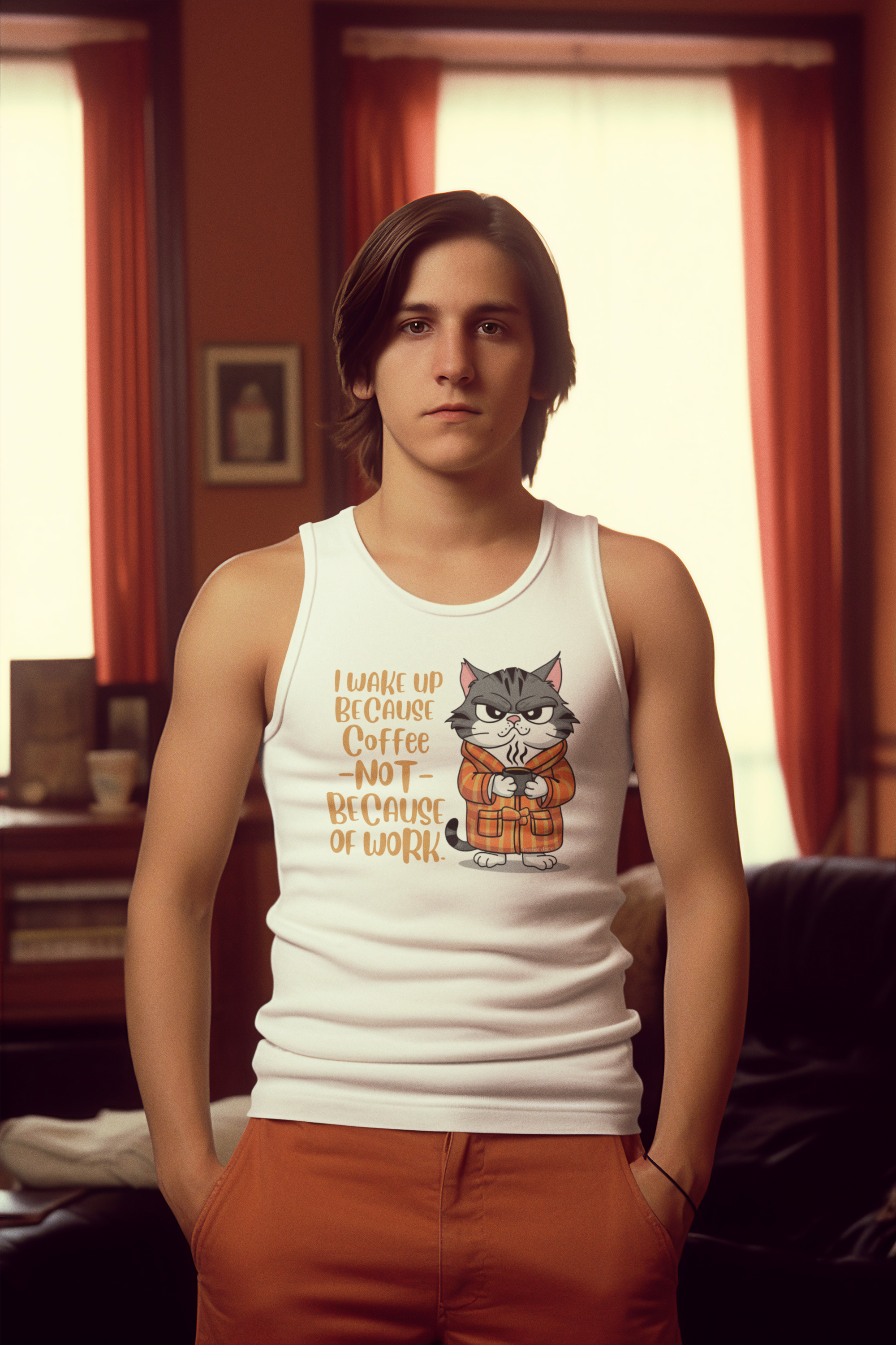 Nome do produto: REGATA CLASSIC, CAT COFFEE