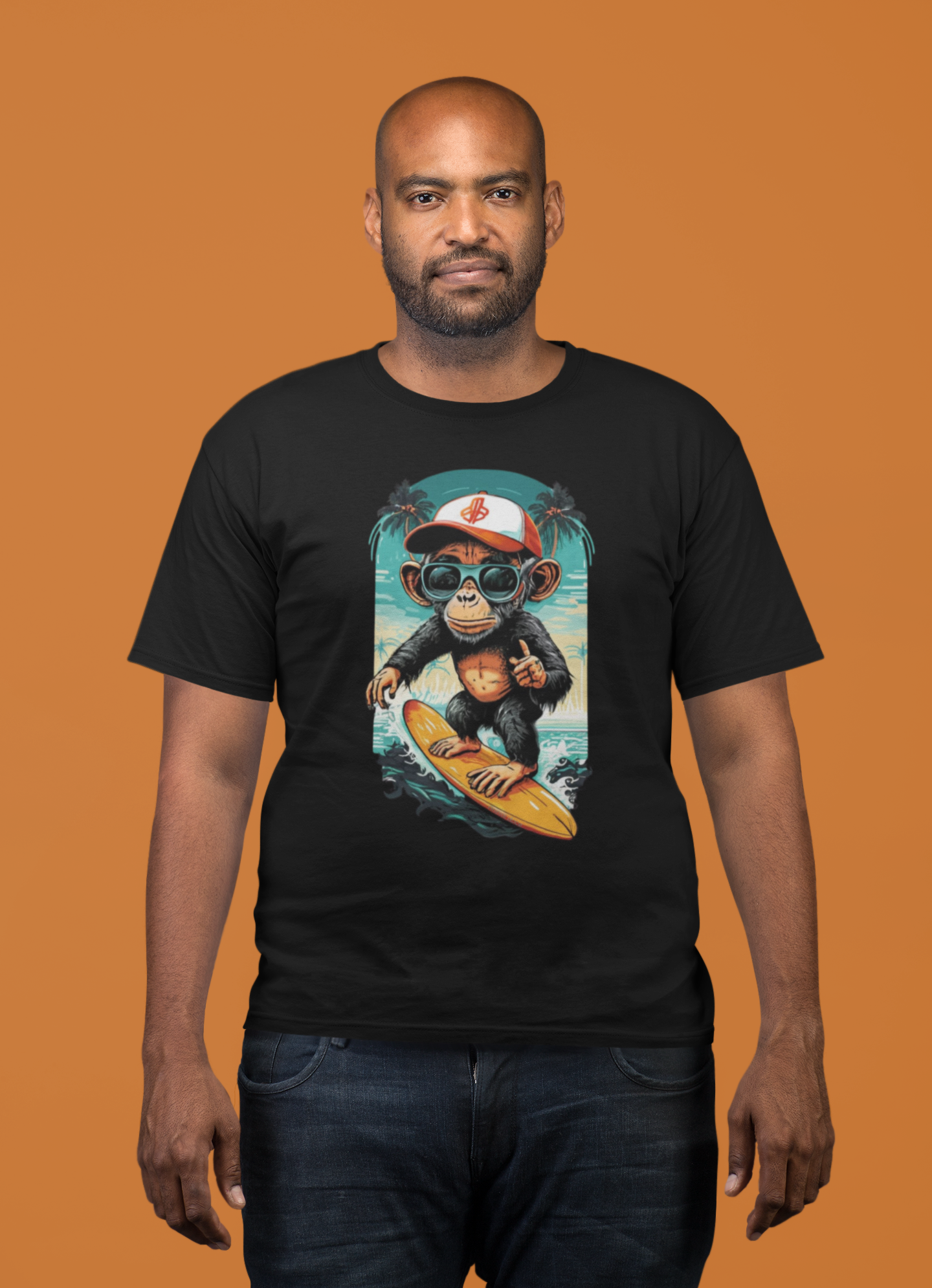 Nome do produto: CAMISETA T-SHIRT PLUS SIZE, SURF MONKEY