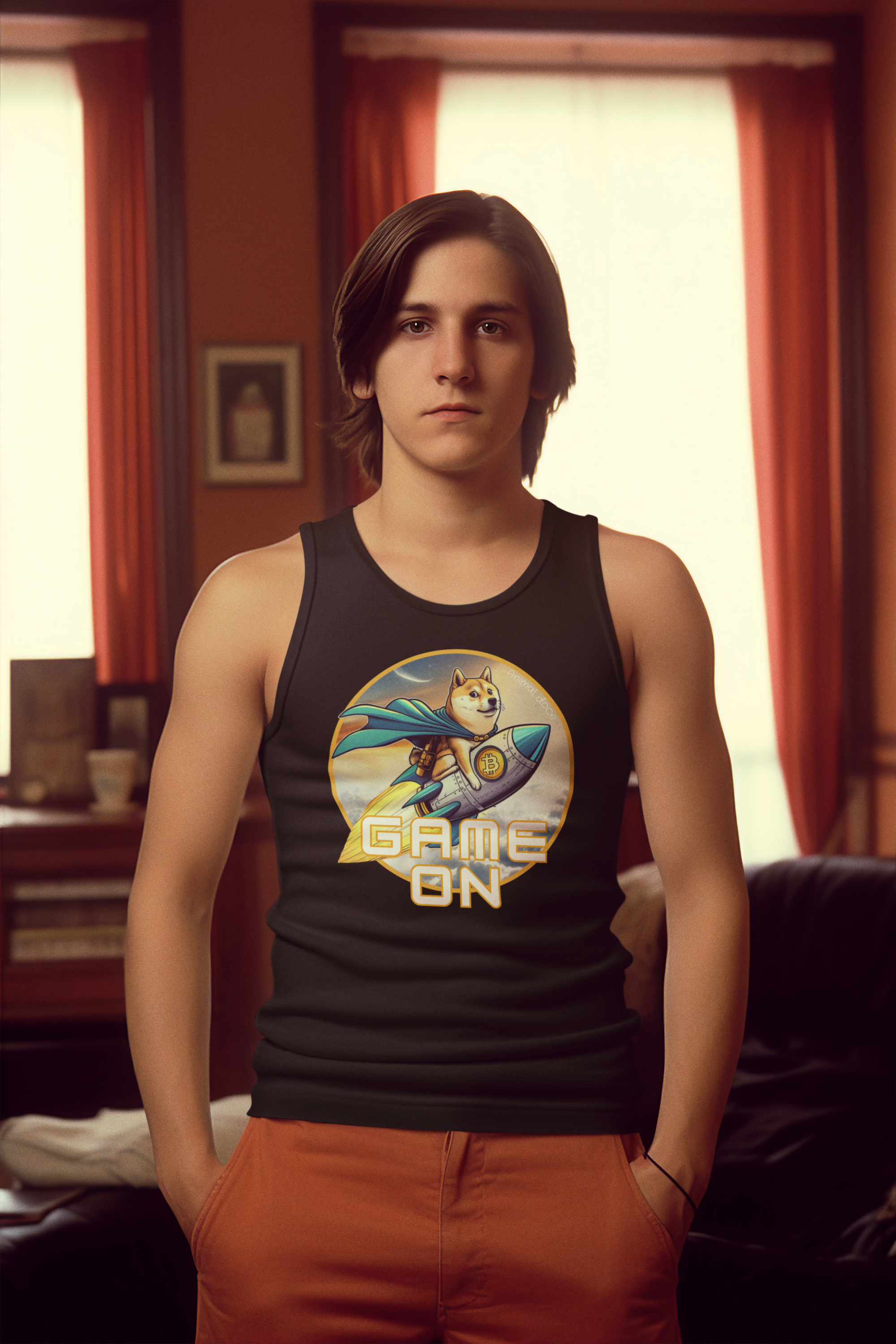 Nome do produto: REGATA CLASSIC, BITCOIN GAME ON