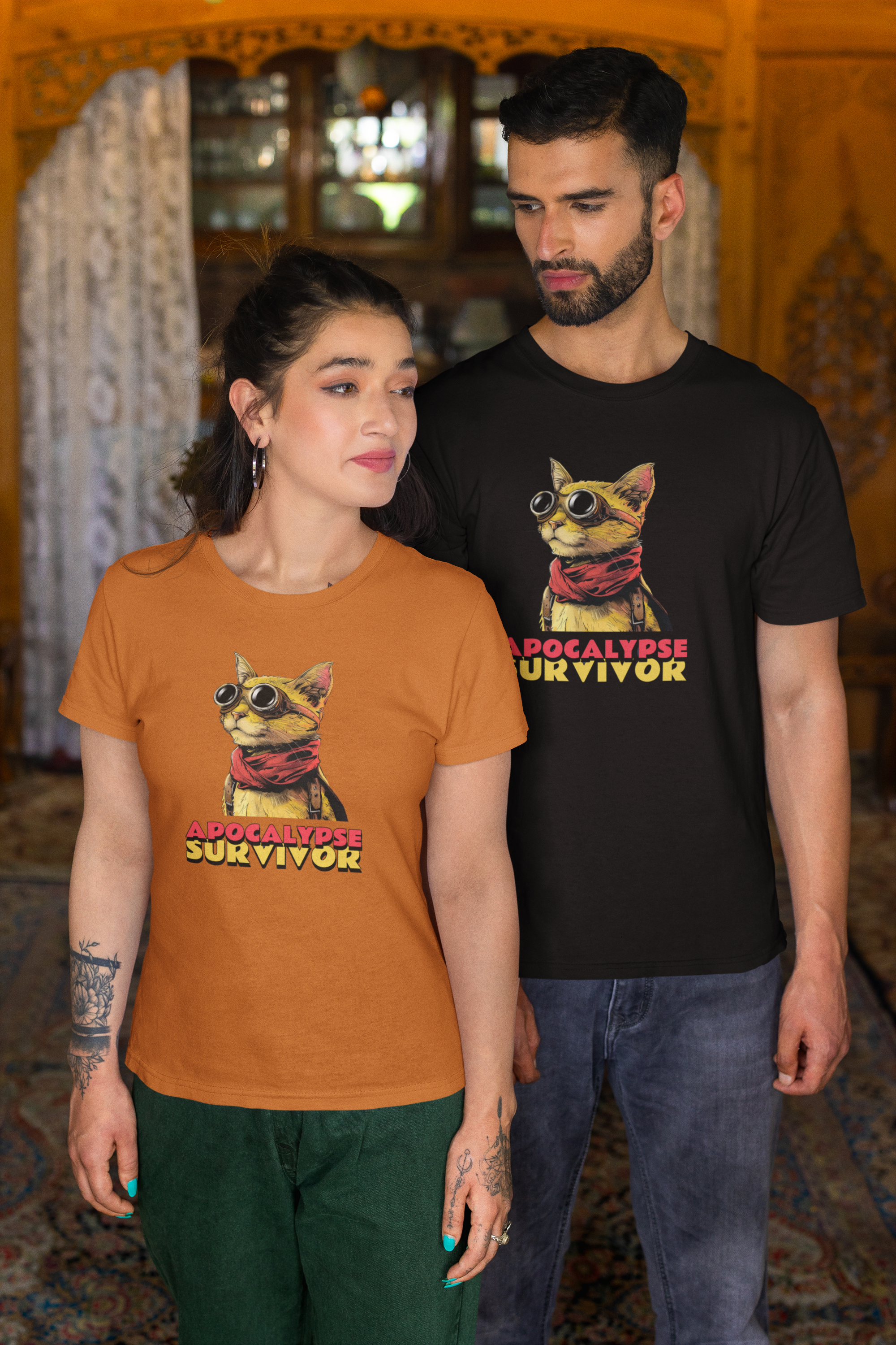 Nome do produto: CAMISETA T-SHIRT PIMA, CAT APOCALYPSE