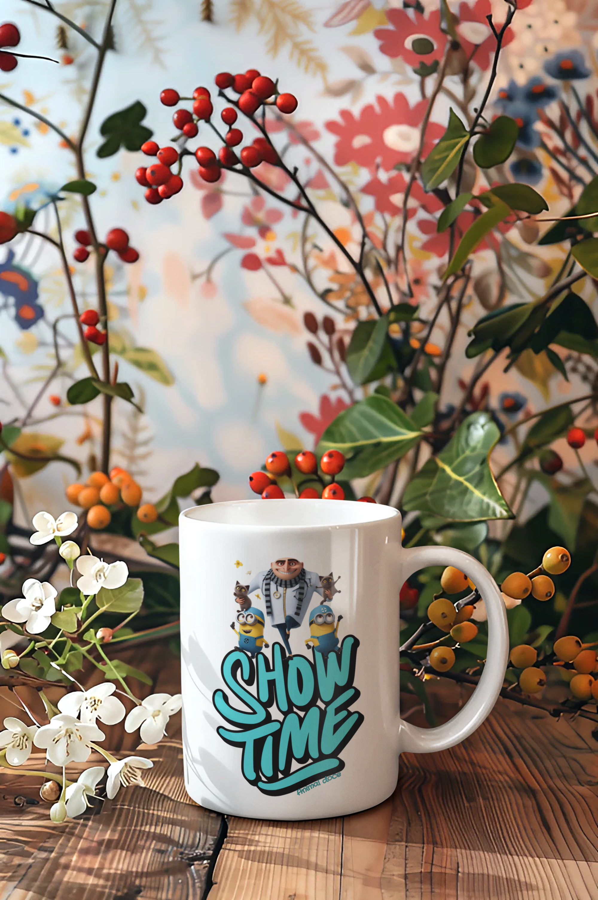 Nome do produto:  CANECA PERSONALIZADA CRIATIVA EM CERÂMICA, 325ML C/02 LADOS MEU MALVADO FAVORITO SHOW TIME 