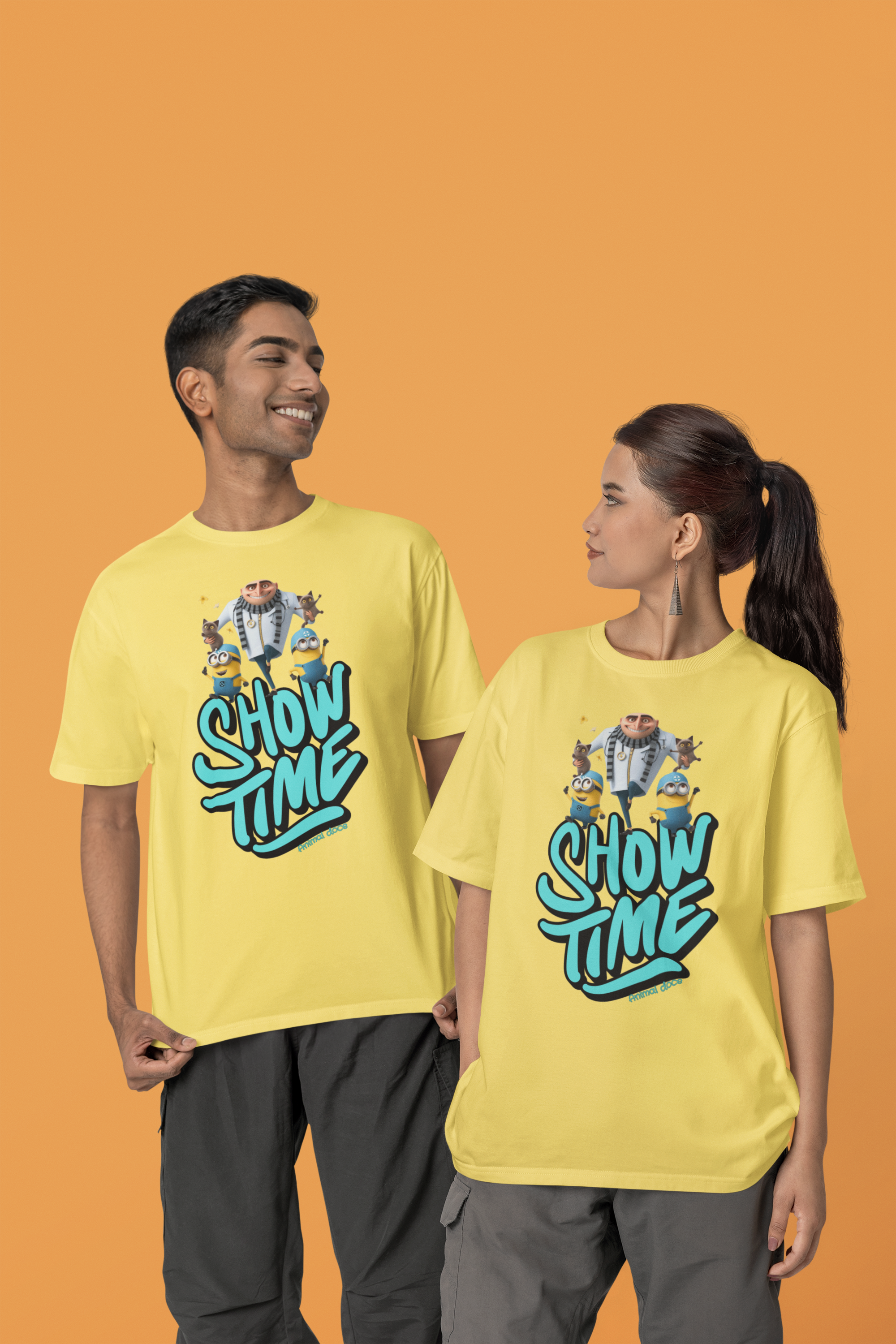 Nome do produto: CAMISETA T-SHIRT ESTONADA, MEU MALVADO FAVORITO SHOW TIME