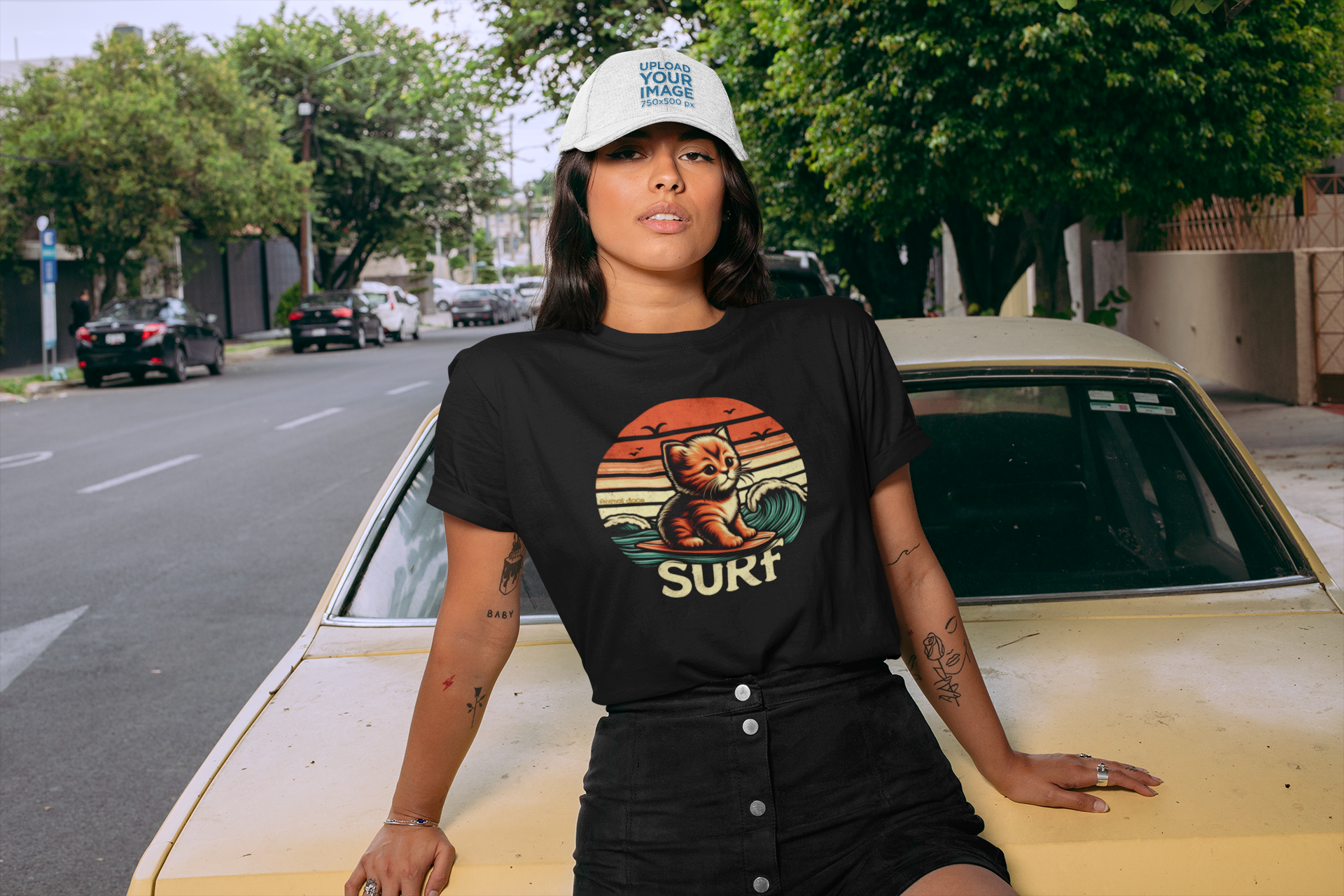 Nome do produto: CAMISETA T-SHIRT QUALITY, CAT SURF