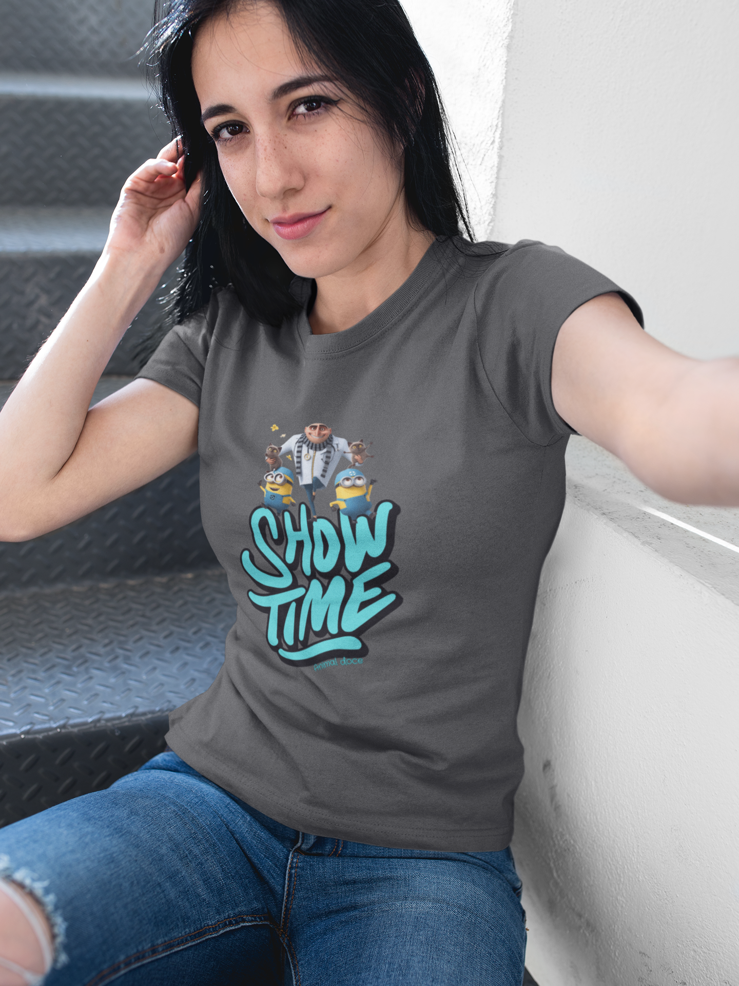 Nome do produto: CAMISETA BABY LONG ALGOÃO PIMA CAT, MEU MALVADO FAVORITO SHOW TIME