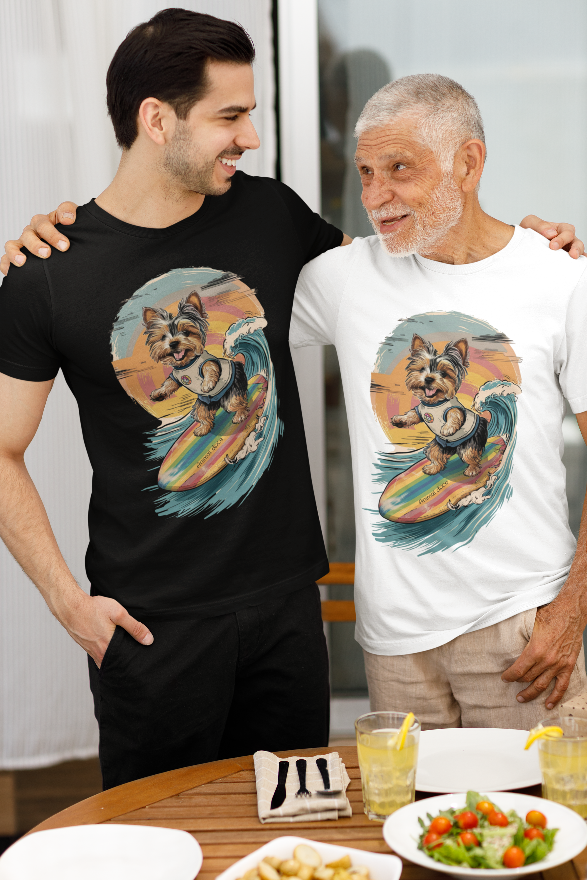 Nome do produto: CAMISETA T-SHIRT PRIME, DOG SURF YORKSHIRE TERRIER