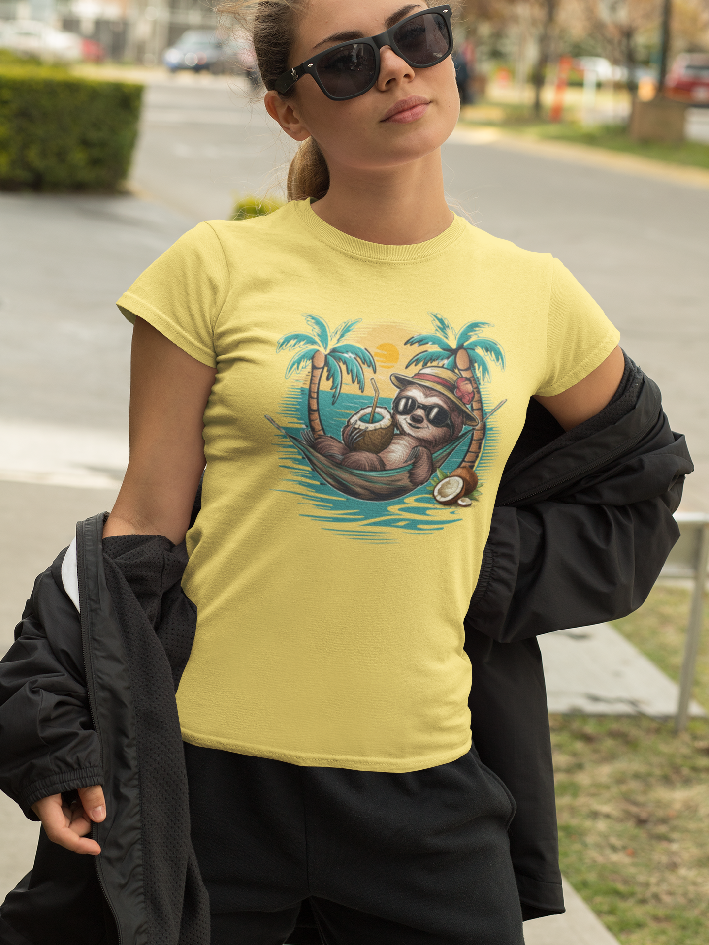 Nome do produto: CAMISETA T-SHIRT ESTONADA, BICHO PREGUIÇA 