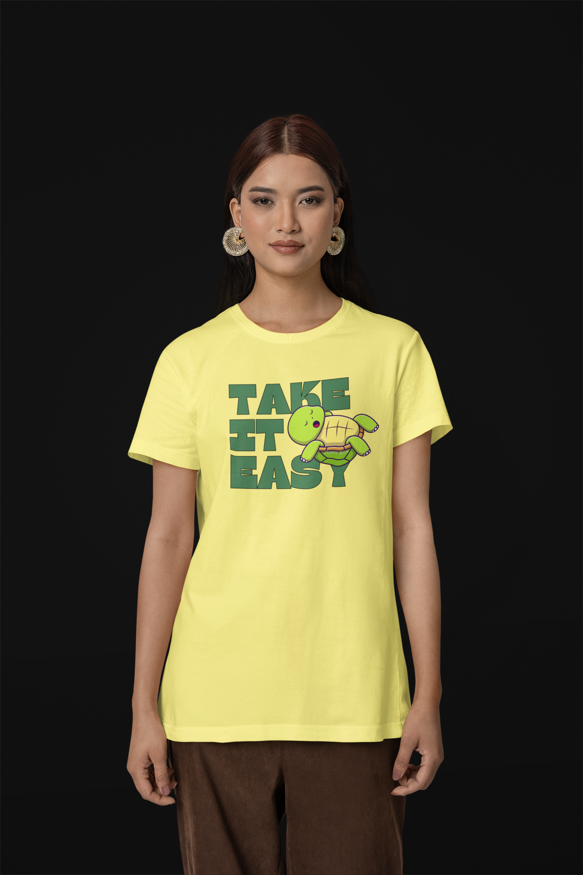 Nome do produto: CAMISETA T-SHIRT ESTONADA, TAKE IT EASY