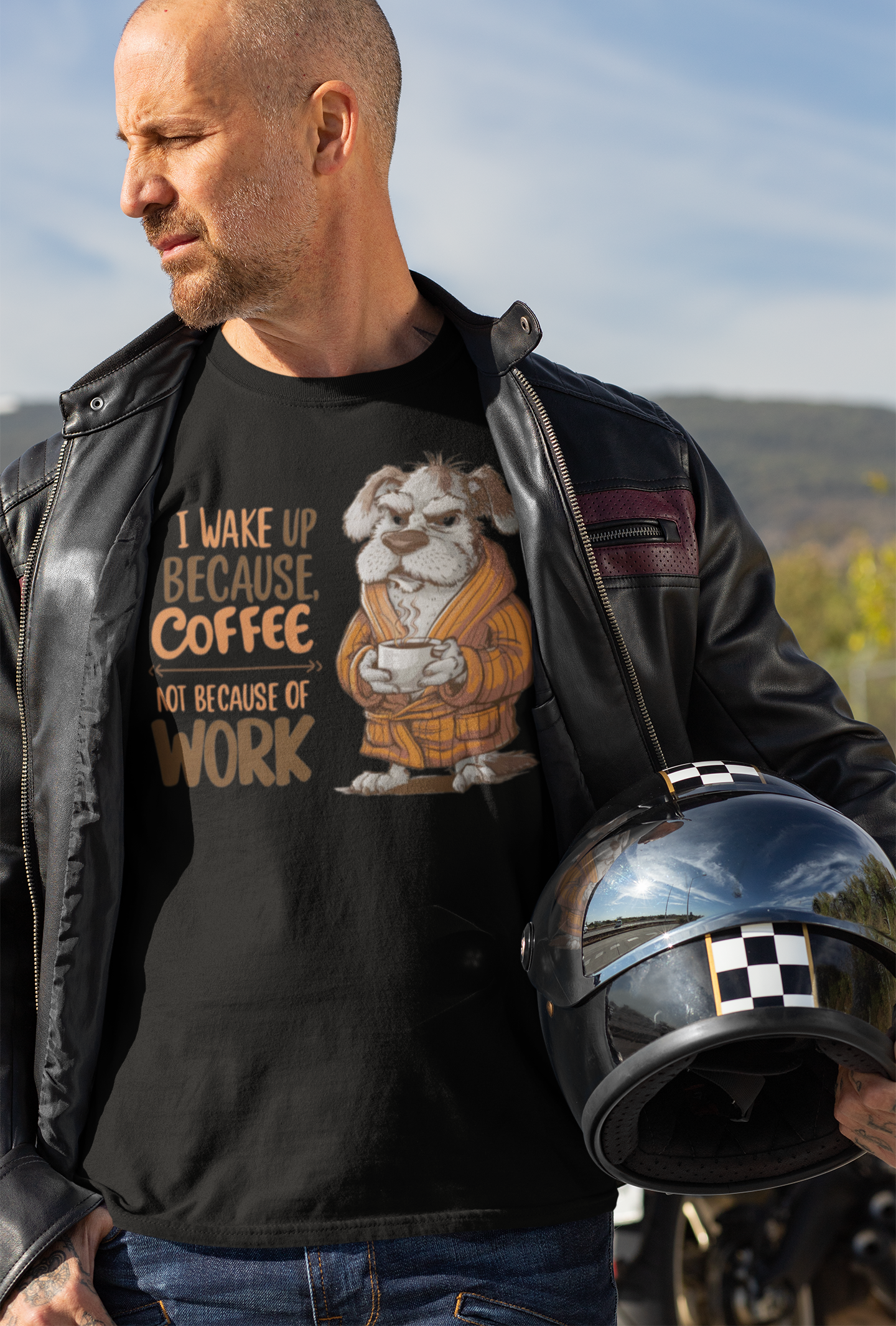 Nome do produto: CAMISETA T-SHIRT PRIME, DOG COFFEE