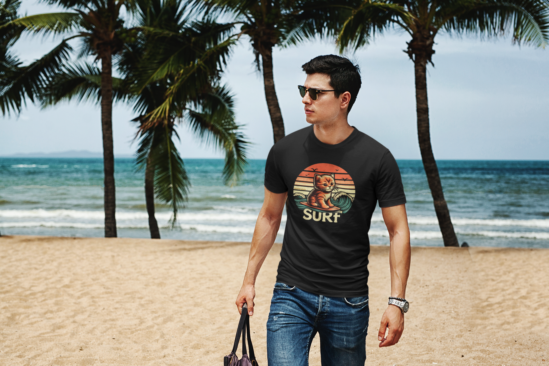 Nome do produto: CAMISETA T-SHIRT PRIME, CAT SURF