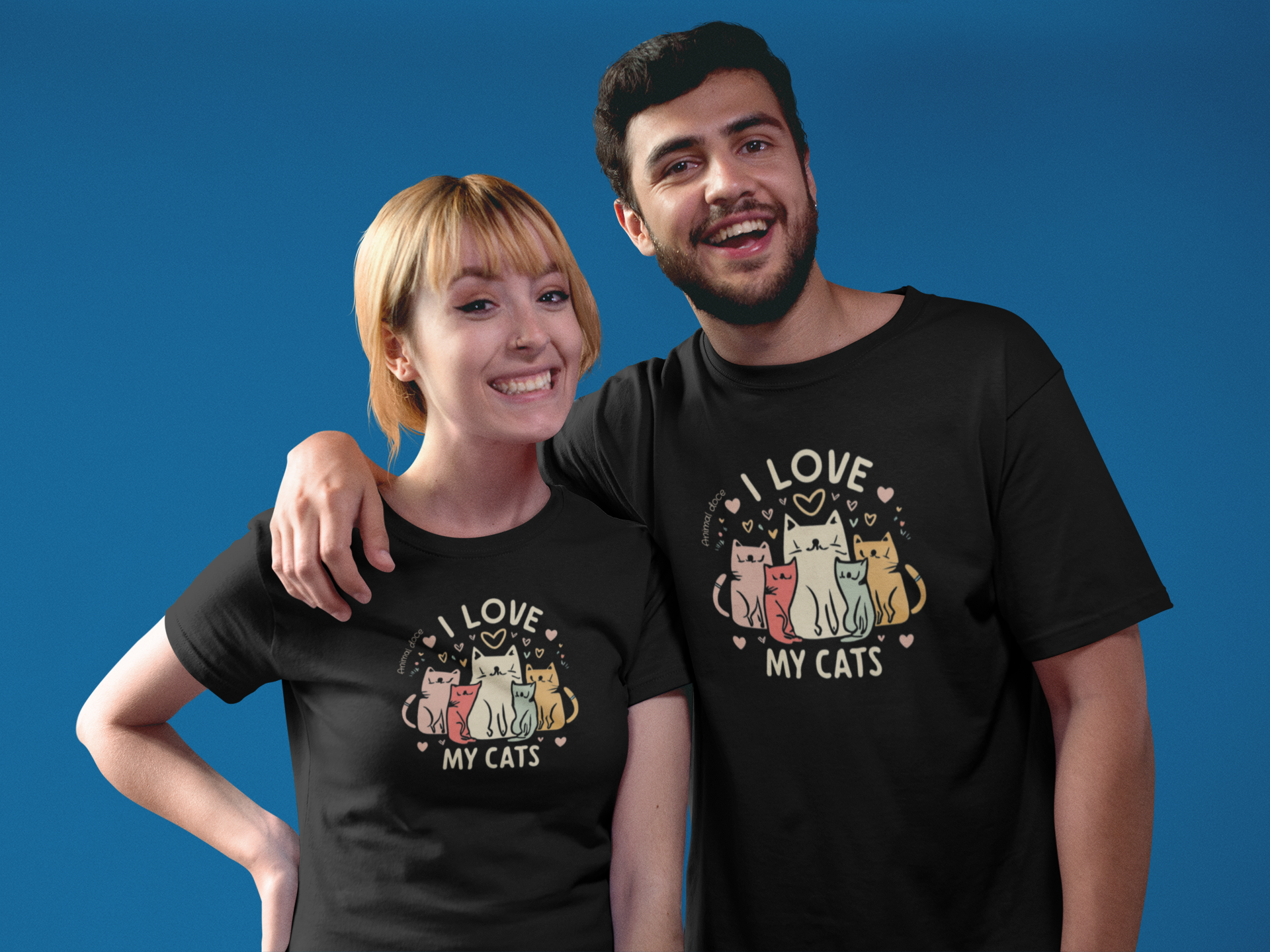 Nome do produto: CAMISETA T-SHIRT PRIME, I LOVE MY CATS