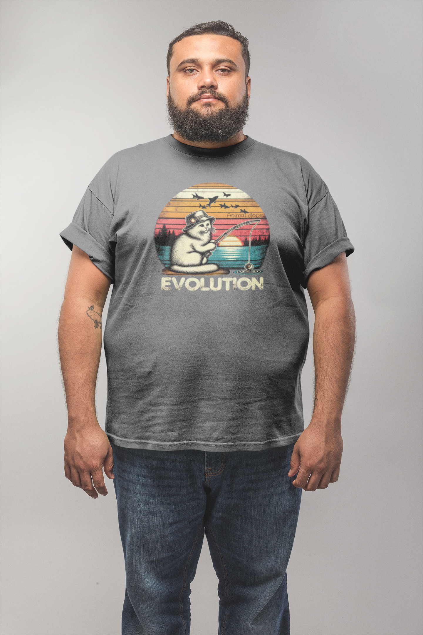 Nome do produto: CAMISETA T-SHIRT PLUS SIZE, CAT EVOLUTION
