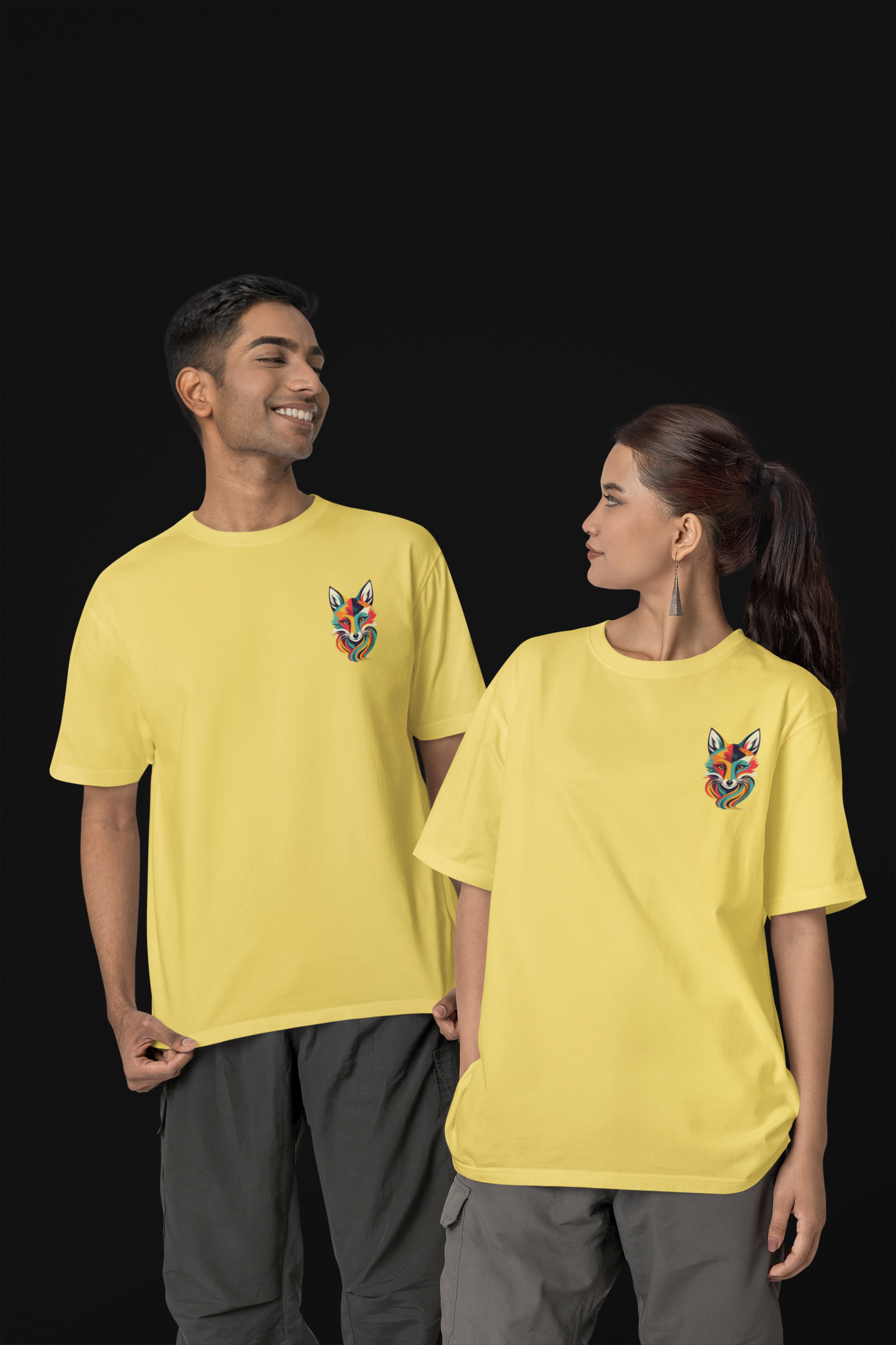 Nome do produto: CAMISETA T-SHIRT ESTONADA MINIMALISTA, COLOR FOX