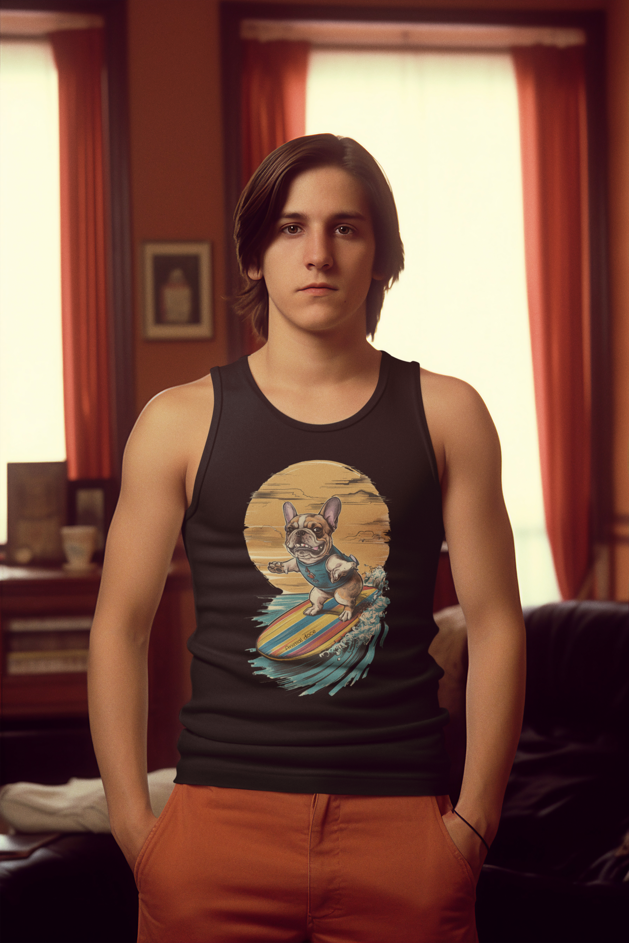 Nome do produto: REGATA CLASSIC, DOG SURF BULLDOG FRANÇÊS